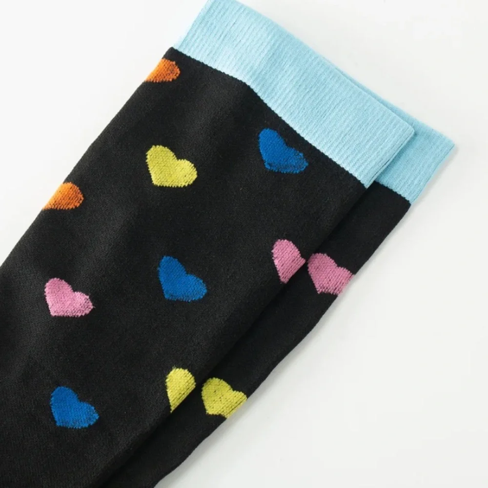 Rainbow Heart Knee-High Compression Socks- Flow New